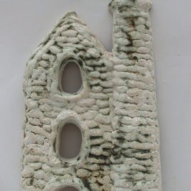 cornish engine house, wall plaque, stoneware, clay, handmade, Poldark, jane adams ceramics, cornwall