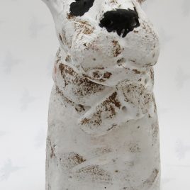 ceramic dog, rogues gallery, handmade ceramic dog, jane adams ceramics, cornwall