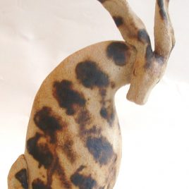 ceramic hares, pottery hare, ornament, handmade, jane adas ceramics