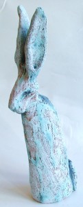 slim hare blue glaze, jane adams ceramics, handbuilt stoneware