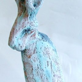 slim hare blue glaze, jane adams ceramics, handbuilt stoneware