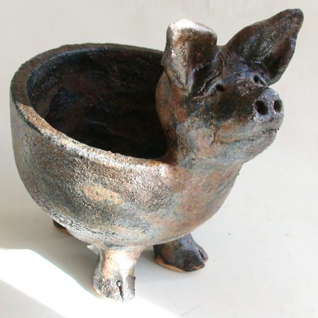 pig bowl, handmade bowl, ceramic bowl, jane adams ceramics