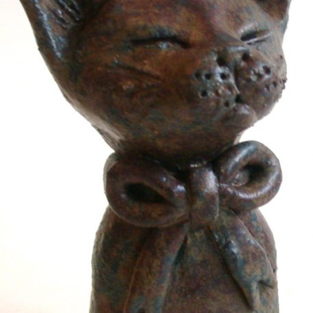 rogues gallery. ceramic cat. pottery cat, cat ornament, handmade ceramics, jane ada,s ceramics