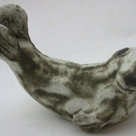 grey seal, seal pup, ceramic seal, handmade stoneware, studio pottery, jane adams ceramics