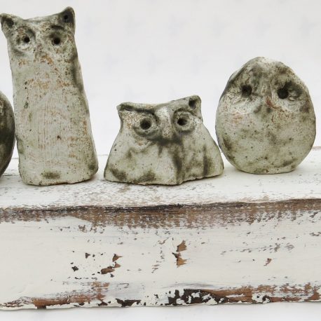 owls, woodblock, ornament, handmade pottery, stoneware, jane adams ceramics