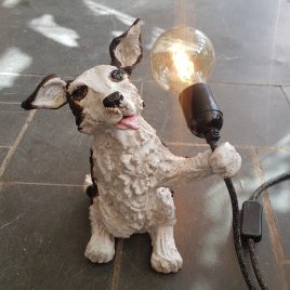 sheep dog, border collie, ceramic dogs, ceramic sheep dog, pottery border collie, pottery sheep dog, ceramic lamps, lamp base, vintage bulb, jane adams ceramics